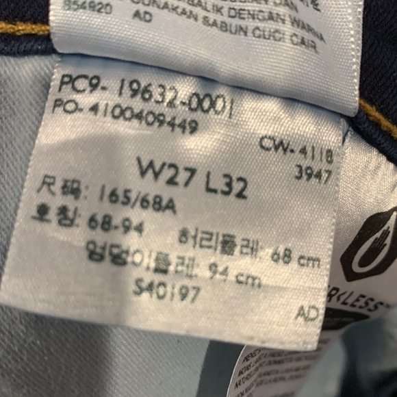 Levi's 315 Bootcut Dark Blue Denim Jeans - Picture 4 of 4